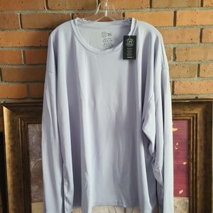 Green Apple Trading Company 2x Men's Light Gray Long Sleeve Shirt